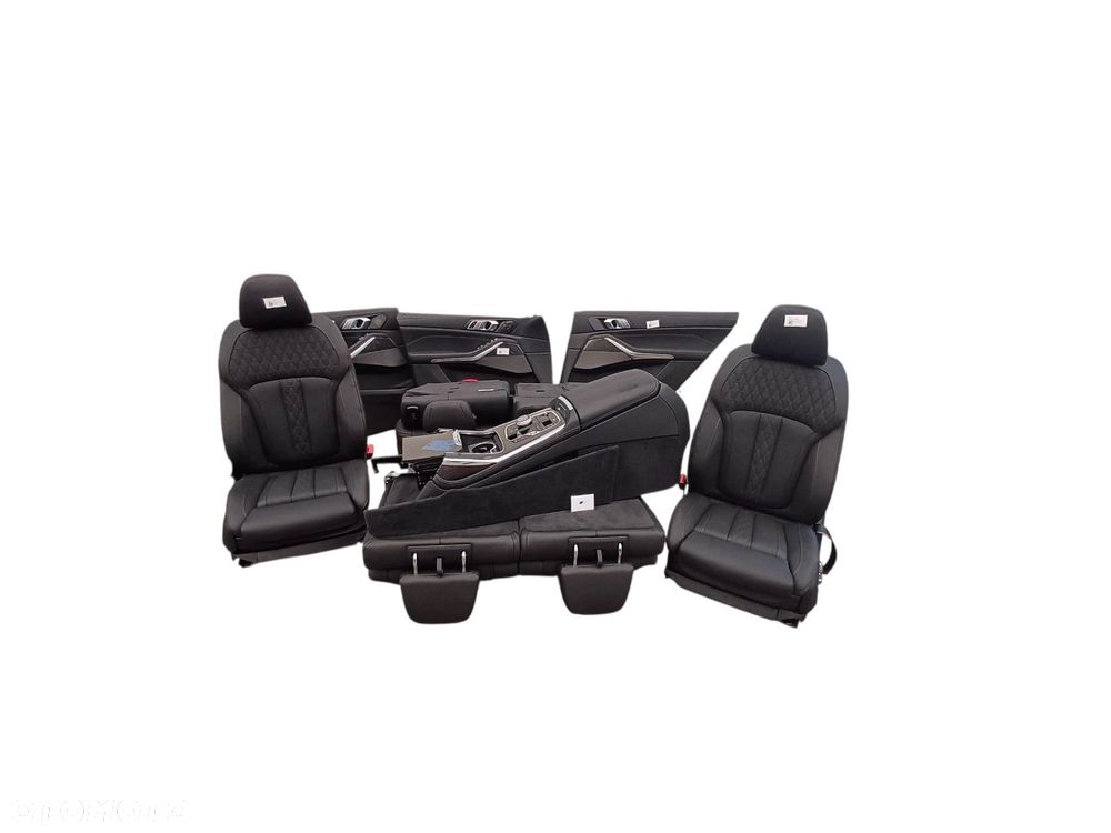 WNĘTRZE TAPICERKA KOMPLET BMW X7 G07 VASW Leather Merino black - 4