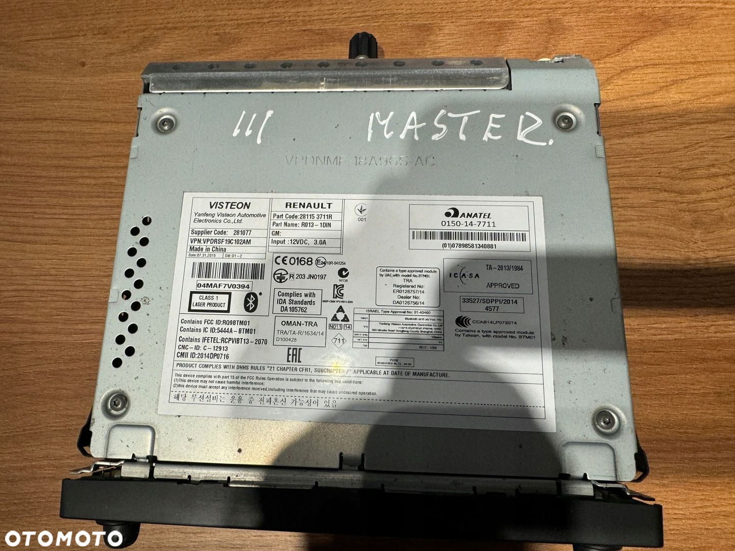 Master III Movano 10-19r radioodtwarzacz - 2