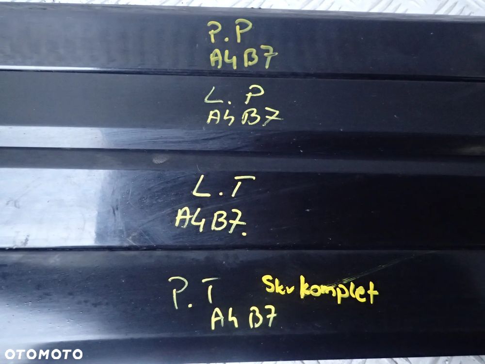 LISTWY DRZWI KOMPLET AUDI A4 B7 - 9