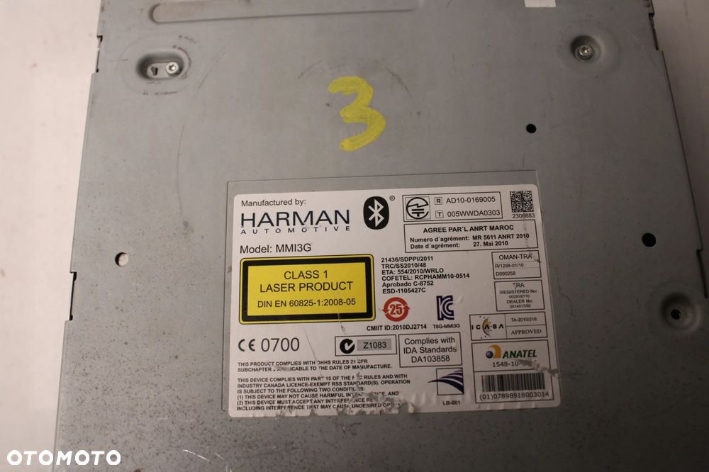 AUDI A7 C7 4G 10R- RADIO RADIOODTWARZACZ NAWIGACJA CZYTNIK PANEL 4G0035666L - 2