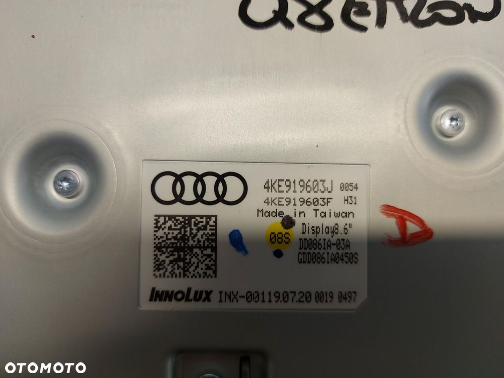 Audi Q8 E-TRON 4KE 2020r wyświetlacz ekran panel klimatyzacji  4ke919603j - 5