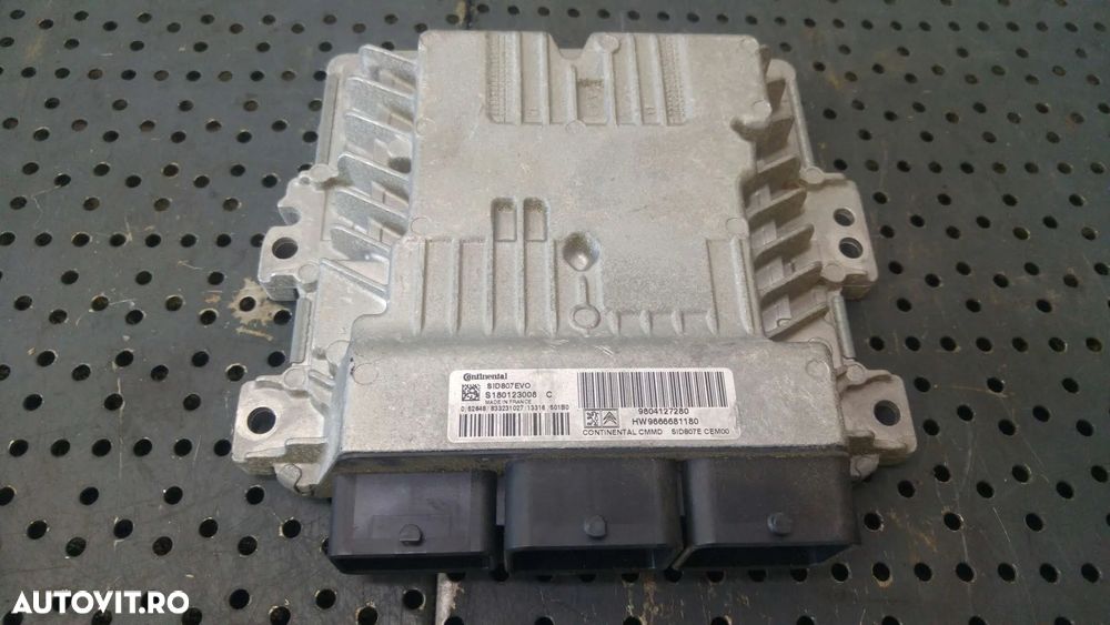 Ecu calculator motor 1.6 hdi citroen c4 2 nc 9804127280 s180123008c - 1