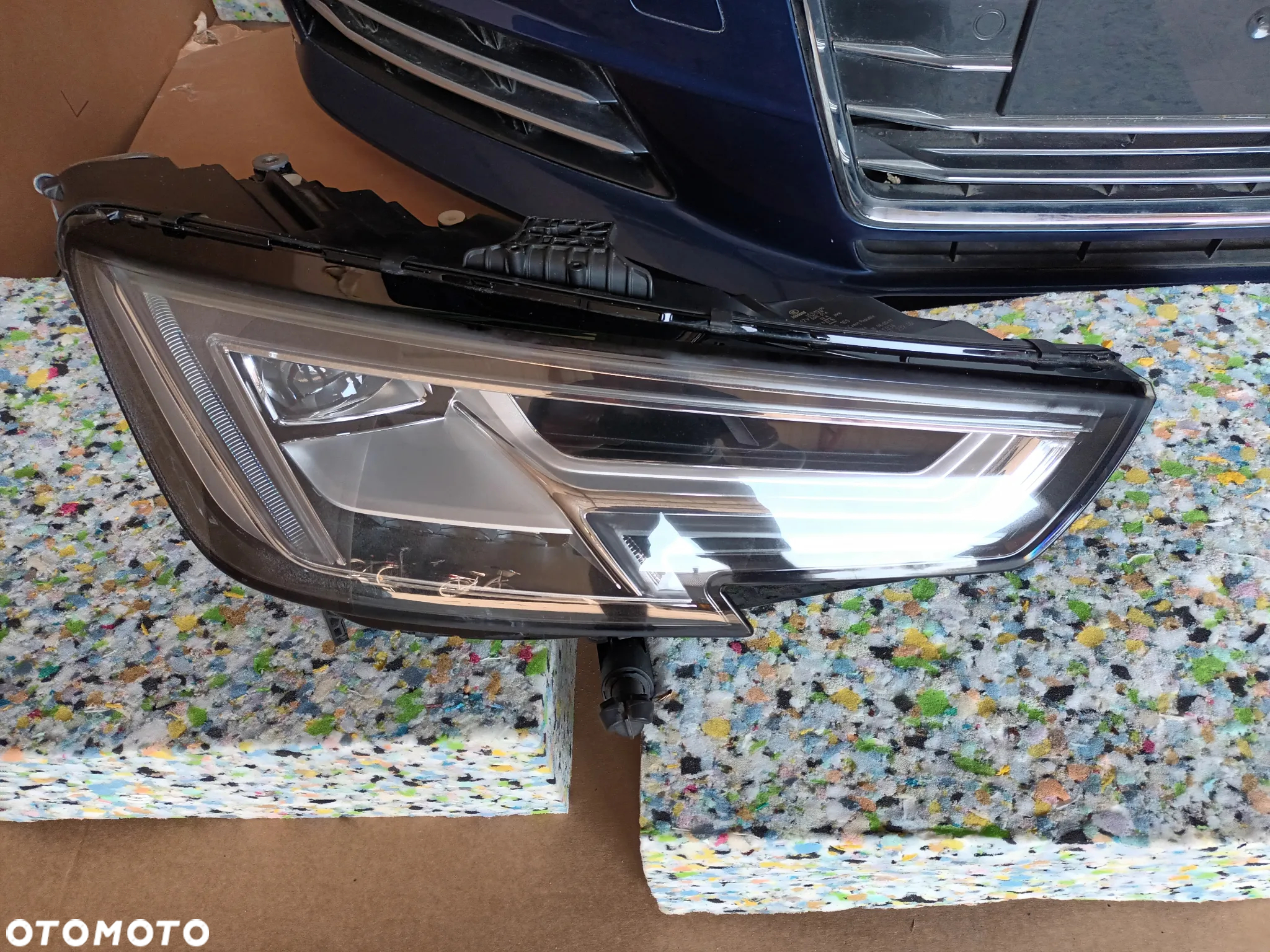 Audi A4 B9 8W kompletny przód maska lampy led zderzak błotnik w kolor LY9T OEOE - 22