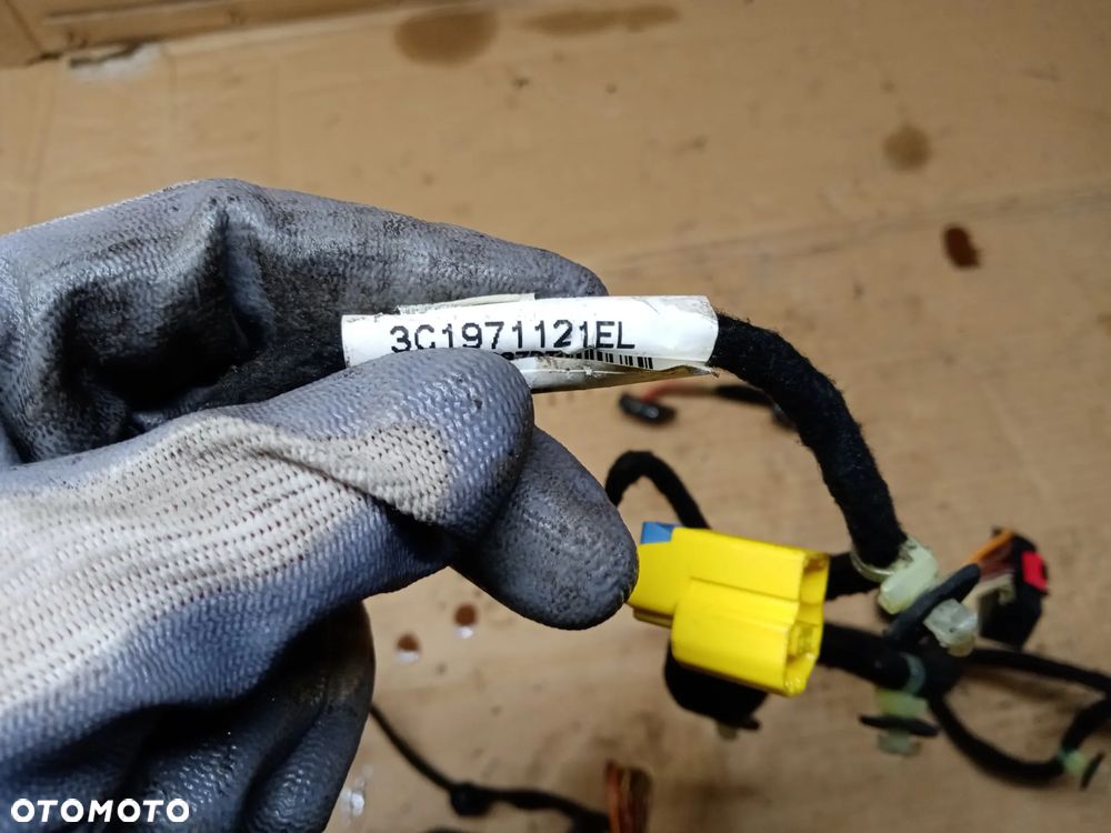 Wiązka instalacja drzwi prawy przód Keyless Go VW Passat B6 3C1971121EL - 6