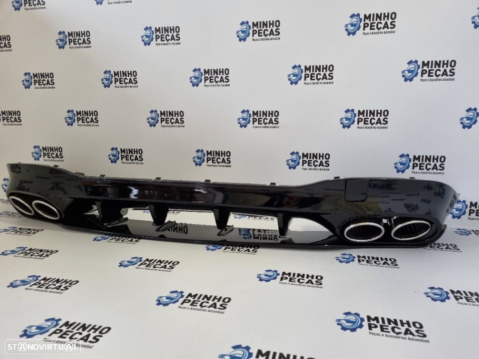 Difusor Traseiro Mercedes CLA (W118) Look CLA35 (Ponteiras Cromadas) - 6