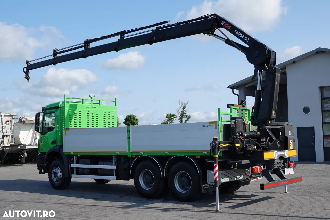 Mercedes-Benz AROCS 2636 / 6x4 / TRANSMISIE - 6.5 M / + HDS HIAB 4x extensie: 13 m / EURO 6 / 2018 AN / RADIO CONTROL / ANVELOPE 100% - 3