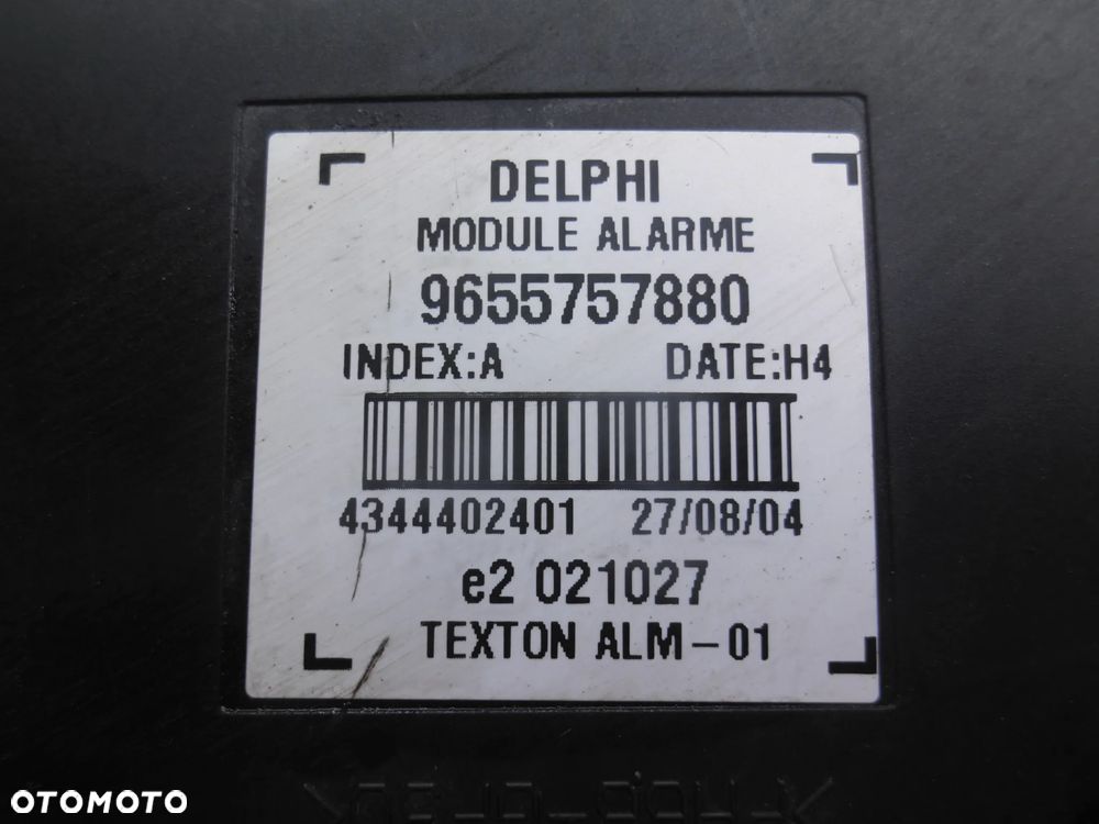 STEROWNIK MODUŁ ALARMU PEUGEOT 807 9655757880 - 2