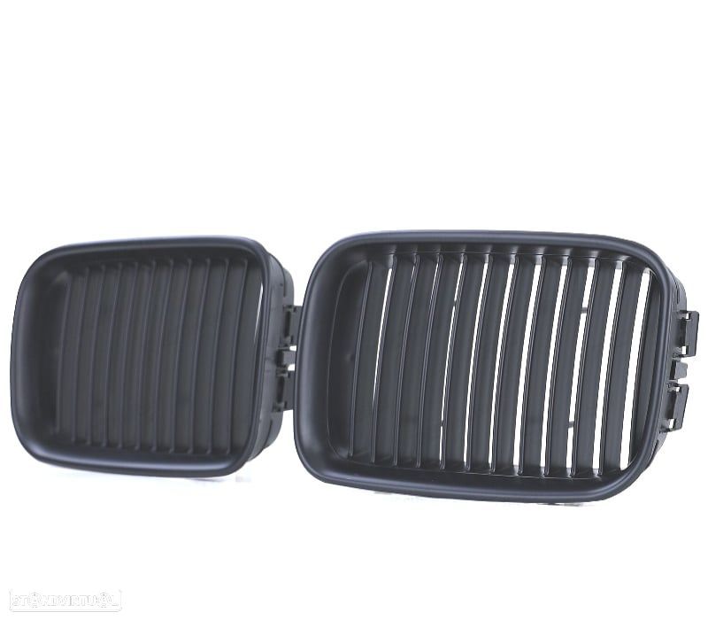 GRELHAS FRONTAIS BMW E36 91-96 LOOK M PRETO MATE - 2