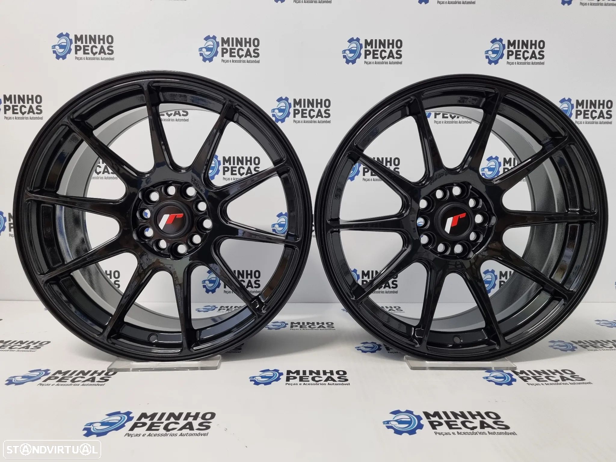 Jantes Japan Racing (JR11) em 17 Preto Brilho (5X100 | 5X108) - 1