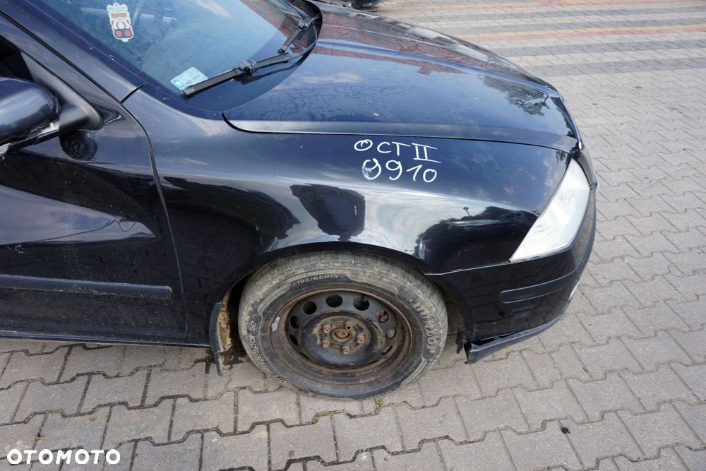 MASKA ZDERZAK BŁOTNIKI LAMPY OCTAVIA II 1Z3 9910  SKODA 2004-2008 CZARNY PRZÓD KOMPLETNY - 15