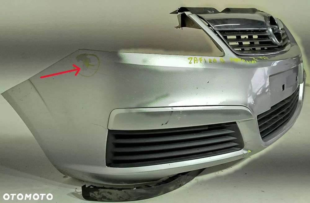 zderzak przedni przód grill OPEL ZAFIRA B LIFT 08-12 Z157 - 3