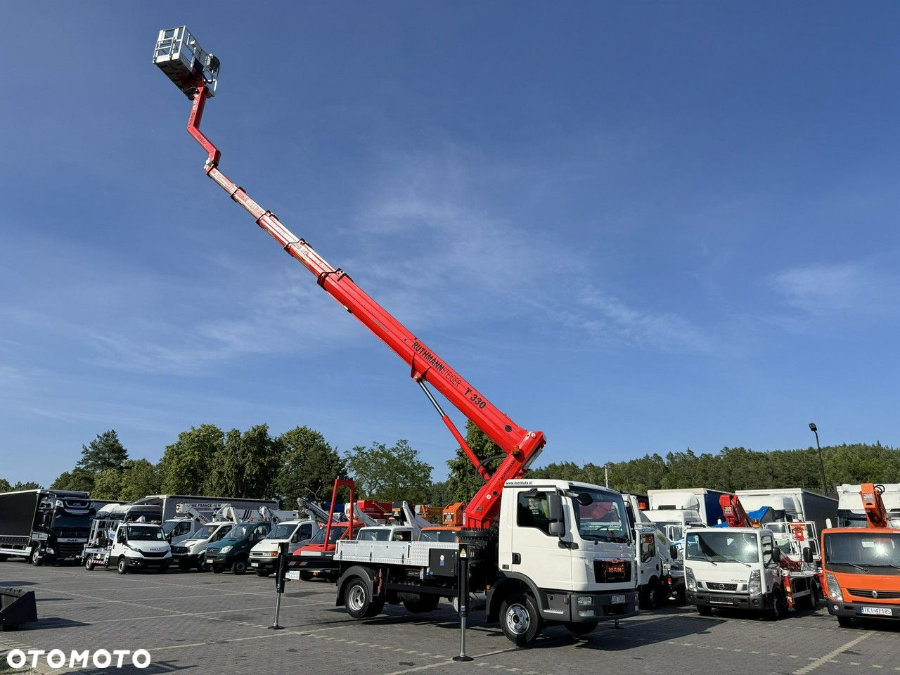 MAN TGL 7.150 Zwyżka Ruthmann T330 33-Metry DMC 7500KG 21m w Bok - 2