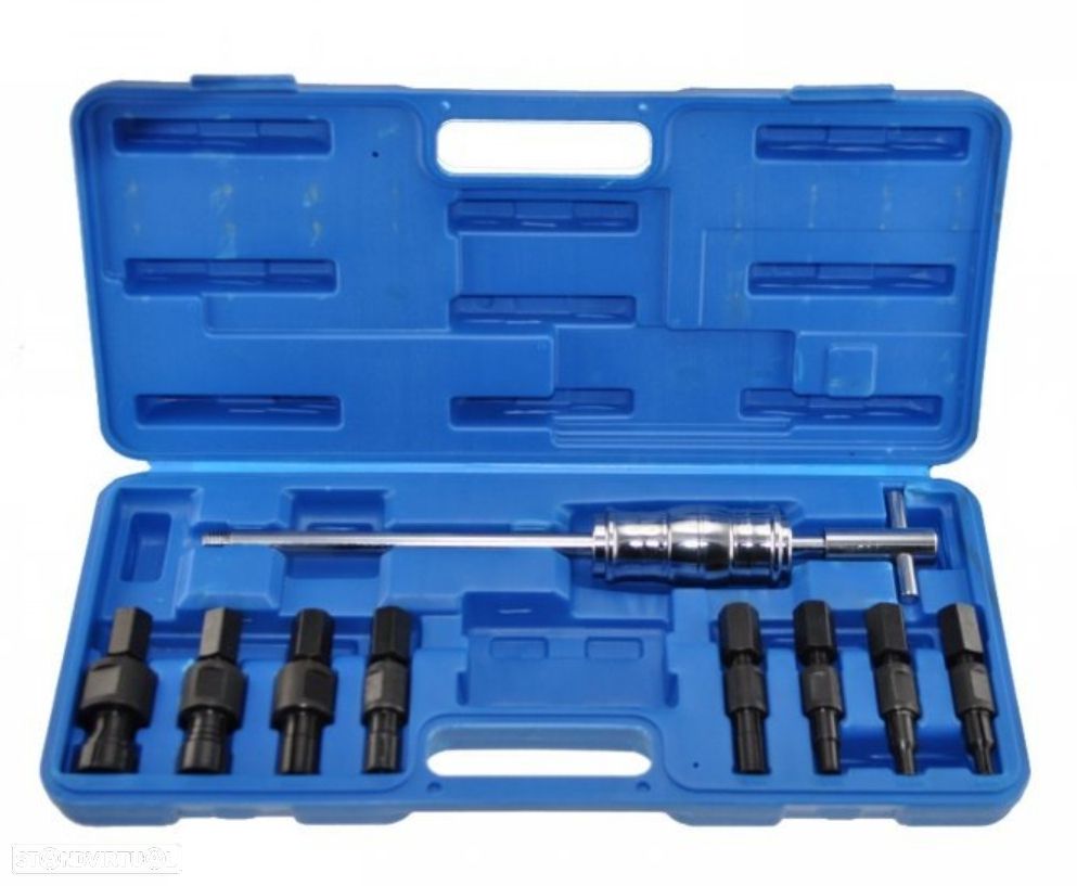 Kit saca extrator rolamentos internos universal multimarcas 8 a 32mm - 9 peças - 1
