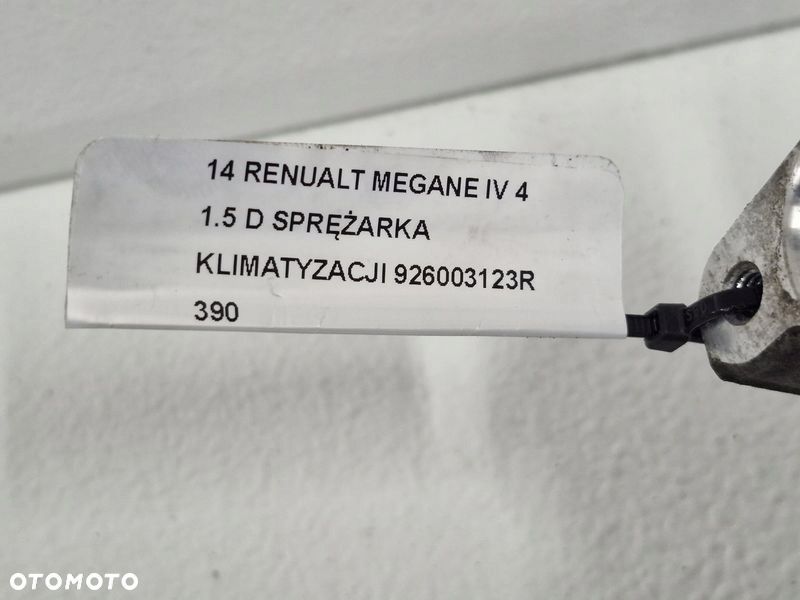 RENAULT MEGANE IV 4 1.5 D SPRĘŻARKA KLIMATYZACJI 926003123R - 7