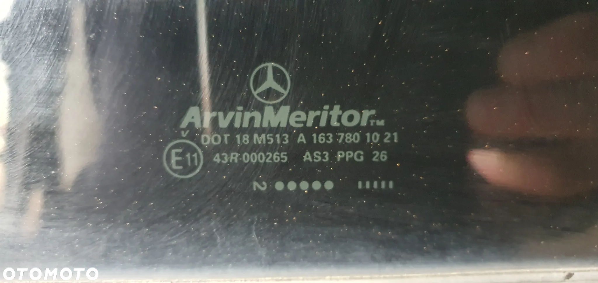 Szyberdach silniczek kompletny Mercedes ML W163 A1638200742 A1637801021 - 9