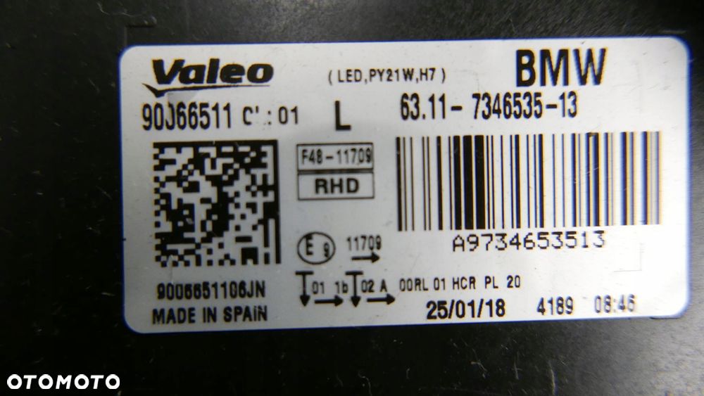 bmw f48 x1 lampa reflektor lewy przedni przód uk - 6