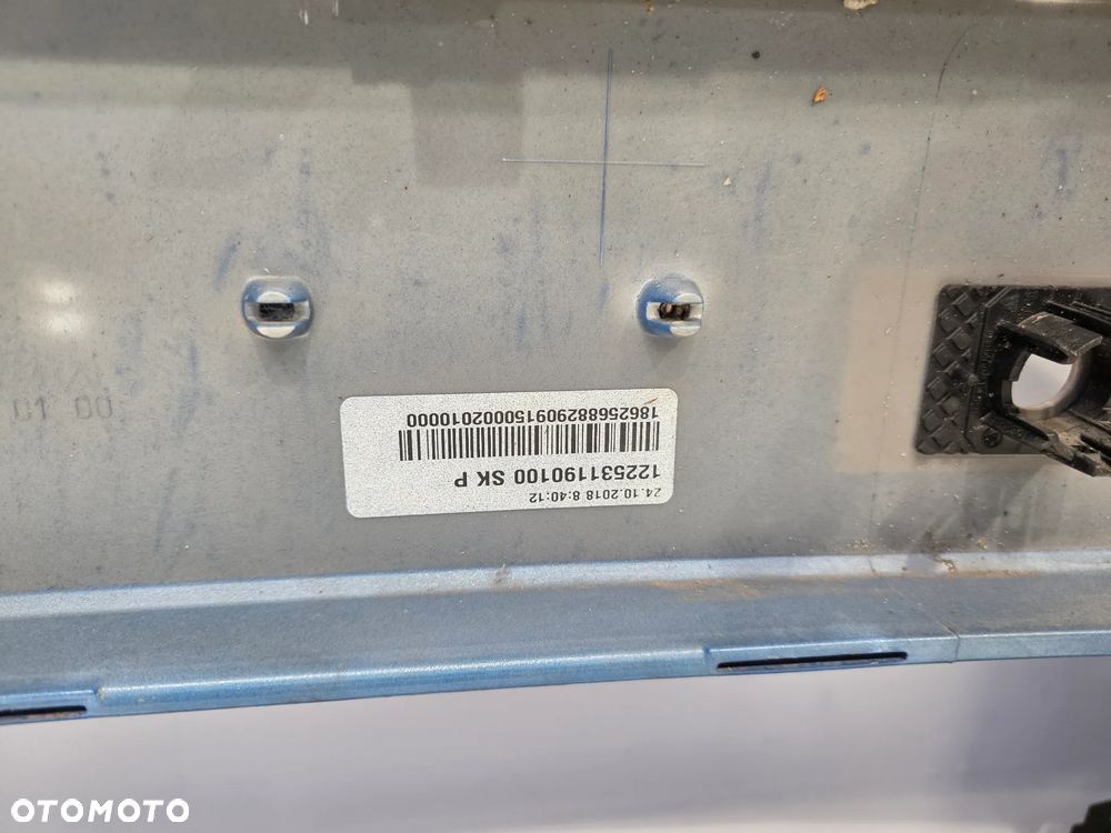 SKODA RAPID 5JA 12-19 ZDERZAK PRZEDNI PRZÓD NA SPRYSKI + 4xPDC , KOLOR NIEBIESKI METALIK , NR 5JA807221 , NR AUKCJI NZ1601 - 31