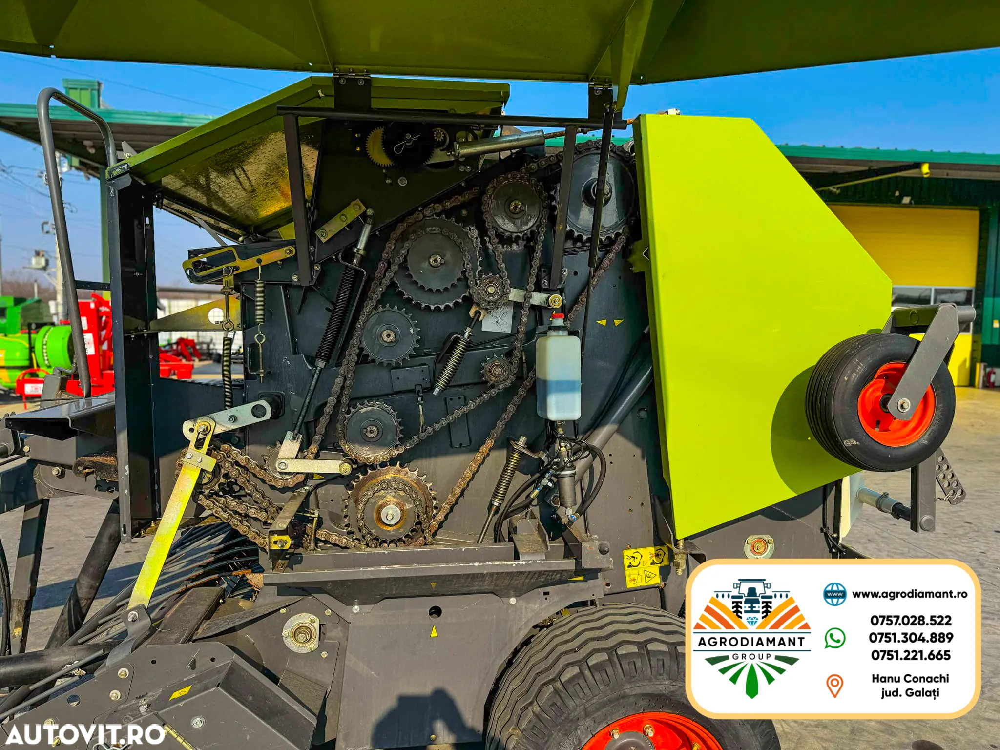 Claas ROLLANT 350 ROTOCUT, presa cu tocator pentru baloti rotunzi, - 12