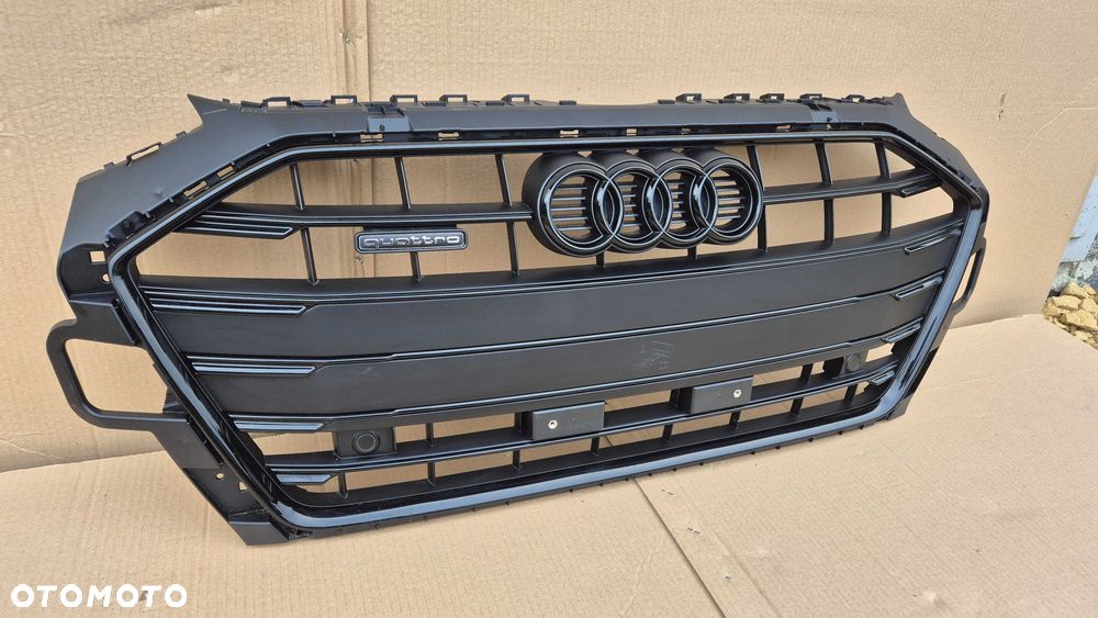 Atrapa chłodnicy GRILL Audi A4 B9 8W LIFT 19- QUATTRO + PDC OE BLACK ! - 3