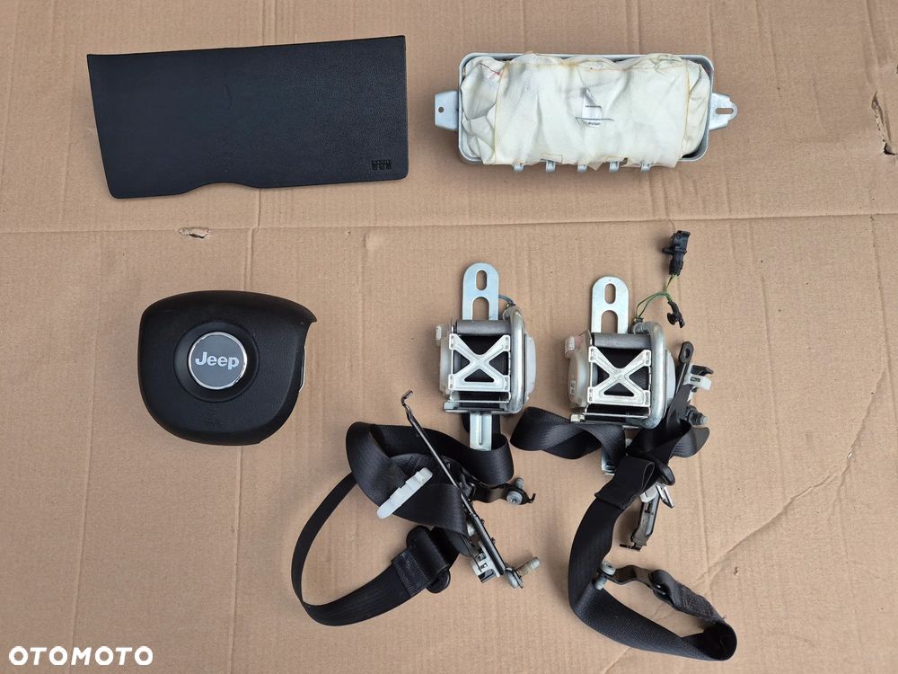 JEEP GRAND CHEROKEE WK2 2012-2015 PODUSZKI POWIETRZNE KIEROWCY PASAŻERA PASY KOLANOWA AIRBAG KOMPLET ORYGINALNE - 1