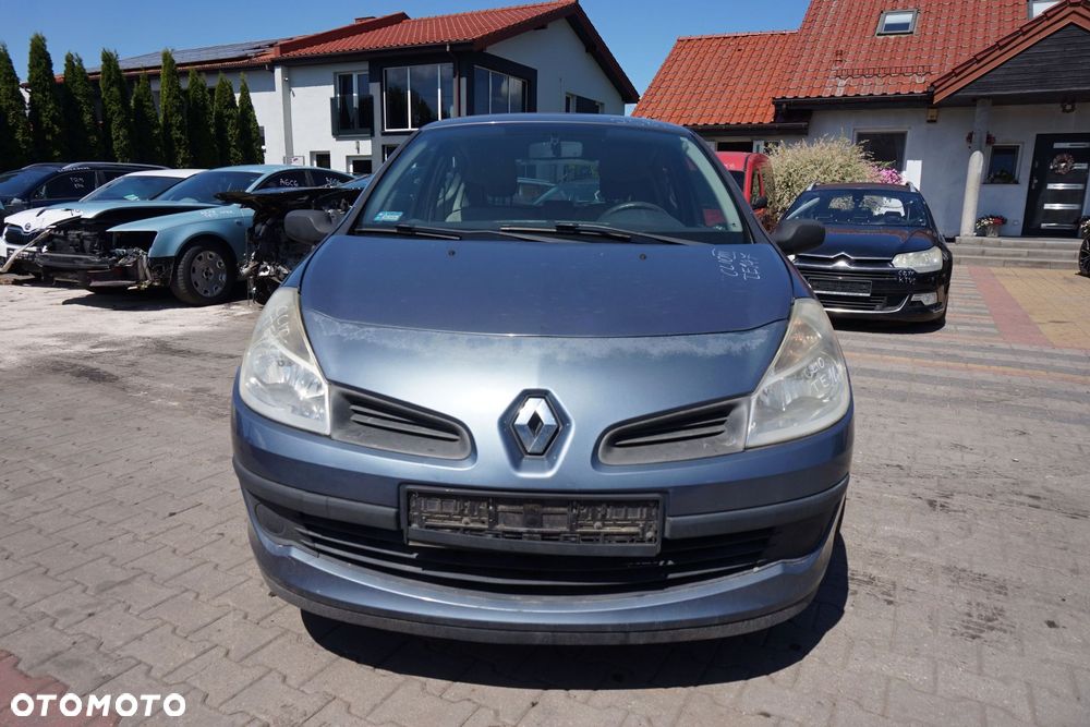 MASKA ZDERZAK BŁOTNIKI LAMPY CLIO III PH1 TEJ47  RENAULT 2005-2009 SZARY PRZÓD KOMPLETNY - 1