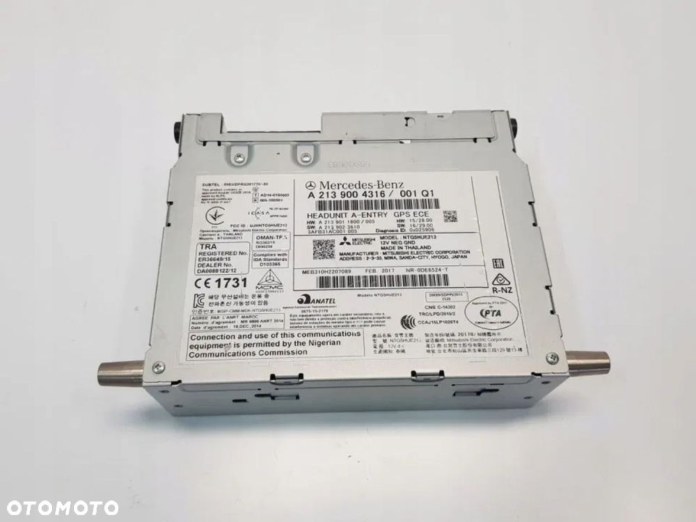 RADIO NAWIGACJA MERCEDES E-KLASA W213 A2139004316 - 1