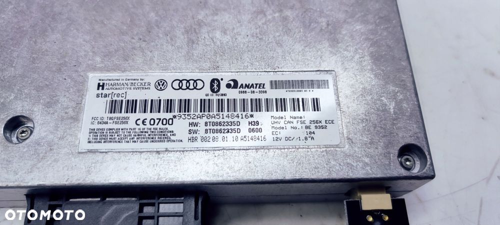 MODUŁ STEROWNIK BLUETOOTH AUDI A4 B8 A5 8T0862335D - 2