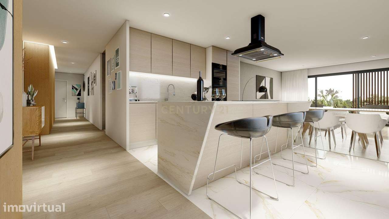 Plessis – Apartamento T3 exclusivo no último piso com terraço e piscin - Grande imagem: 2/33