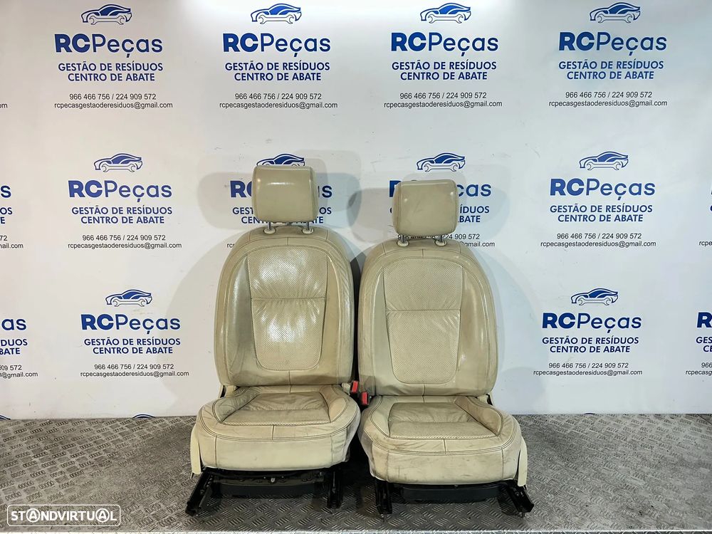 .Conjunto Bancos Pele Perfurada Jaguar XF X250 Original - 8