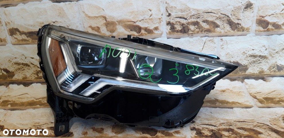 audi q3 83a 941 034b usa ameryka21\' full led prawa z jeżem ledowym - 2