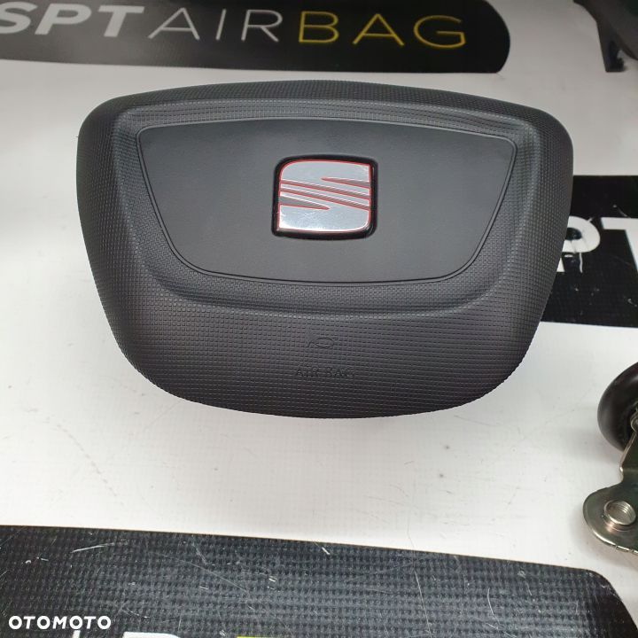 SEAT IBIZA 6J IV ZFX DESKA ROZDZIELCZA KONSOLA KOKPIT PULPIT PODUSZKI AIRBAG AIR BAG PASY KIT SET - 6