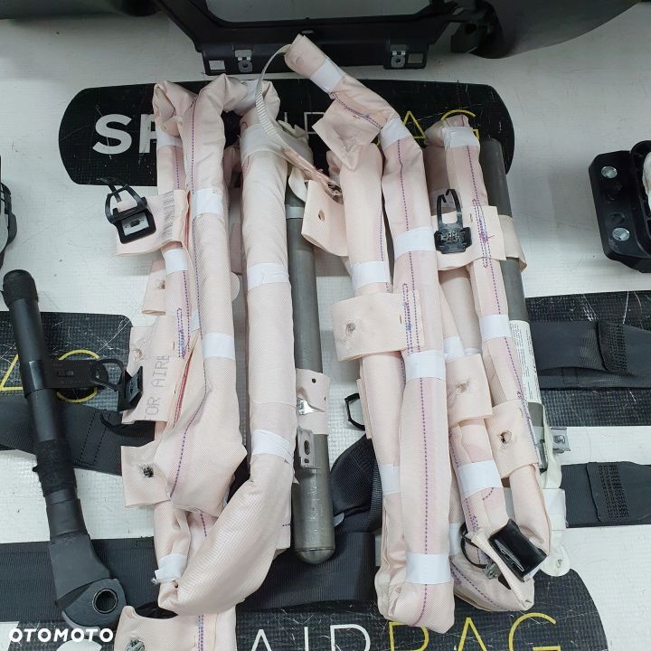 VW CADDY 2K7 DESKA ROZDZIELCZA KONSOLA KOKPIT PULPIT PODUSZKI AIRBAG AIR BAG PASY KURTYNY KIT SET - 11