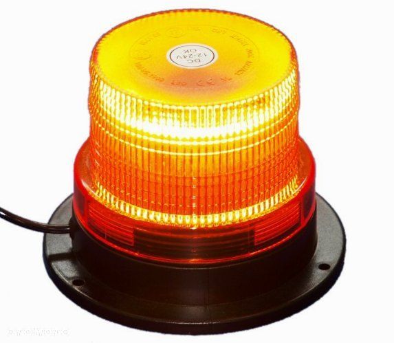 LAMPA OSTRZEGAWCZA LED STROBO KOGUT 12-24V MAGNES - 1