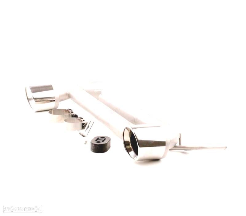 CONJUNTO PONTEIRAS DE ESCAPE DUPLA BMW F30 F31 LOOK M PERFORMANCE - 5