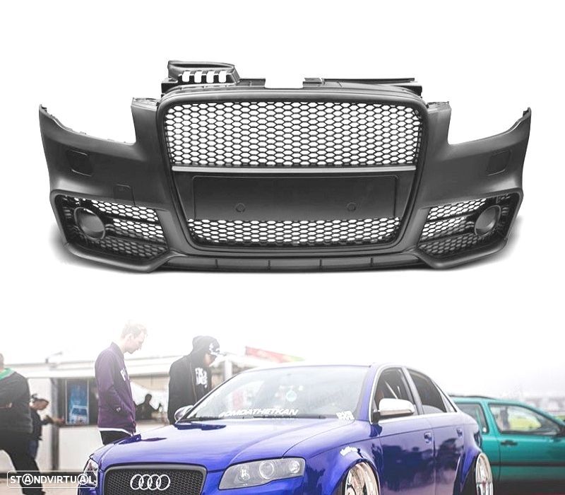 PARA-CHOQUES FRONTAL A4 04-07 LOOK RS4 SEM PDC - 1
