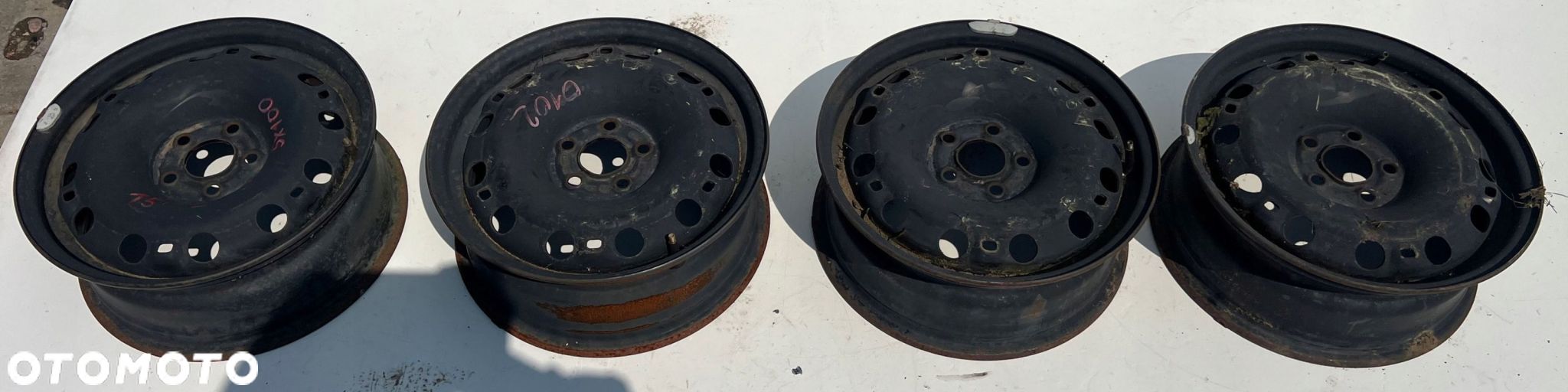 VW AUDI FELGI STALOWE 6Jx15H2 ET43 5X100 6Q0601 - 1