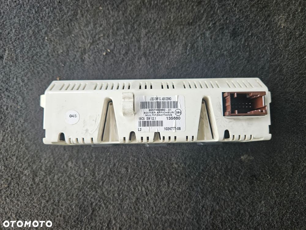 Wyświetlacz radia 9657882880 Citroen C5 Lift Peugeot - 2