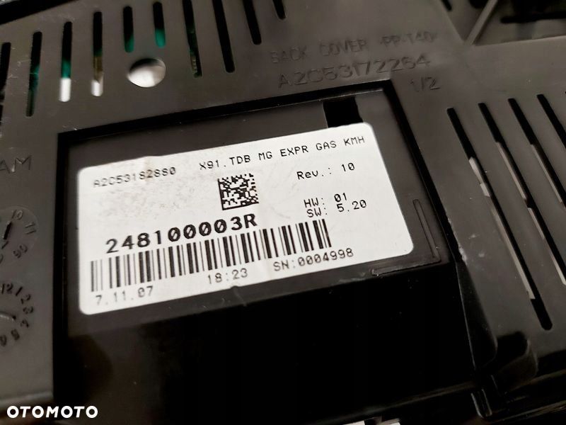 RENAULT LAGUNA 3 III 2.0 16V LICZNIK ZEGARY EUROPA - 6