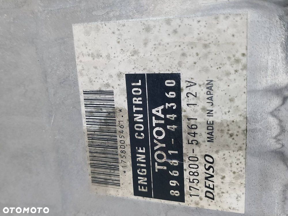 KOMPUTER, STEROWNIK TOYOTA AVENSIS VERSO 89661-44360 175800-5461  DENSO 2.0 - 7