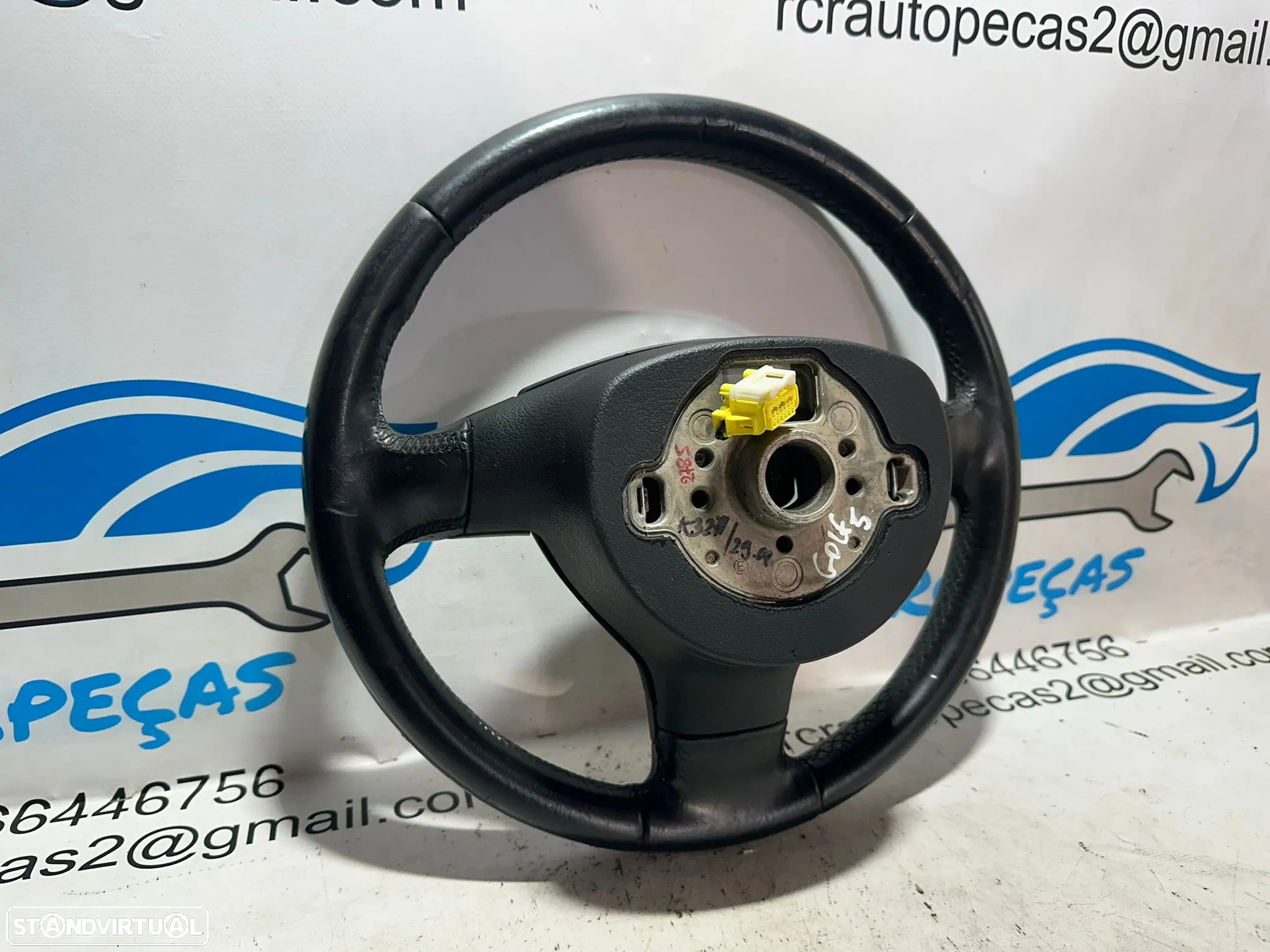 Volante Pele Original VW Volkswagen Golf 5 MK5 1K 1M0419091M - 6