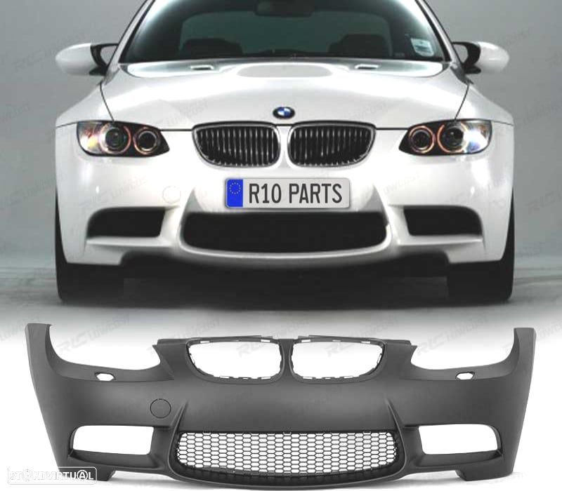 PÁRA-CHOQUES FRONTAL BMW SERIE 3 E92 E93 06-10 LOOK M3 + CONDUTAS DE TRAVOES AR - 1