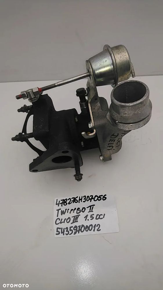 TURBINA 1.5 DCI 84KM 85KM 86KM TWINGO II CLIO III 478276H307056 54359700012 - 5