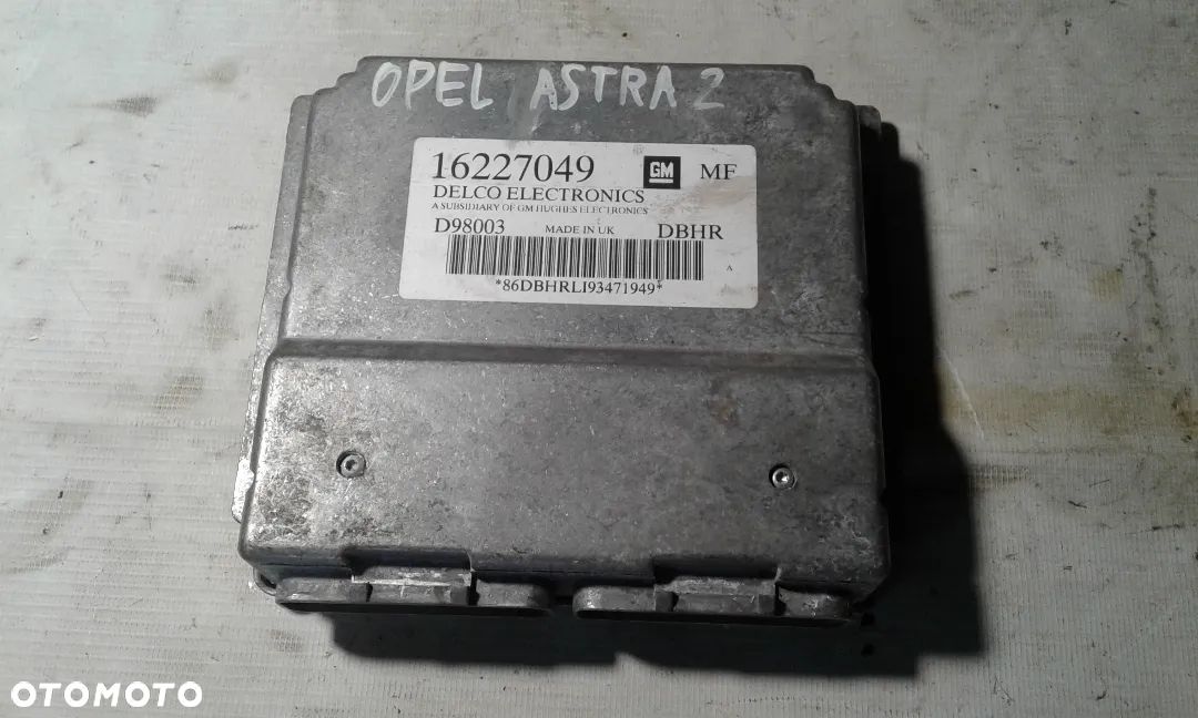 KOMPUTER SILNIKA OPEL ASTRA G 1.6 16227049MF - 1