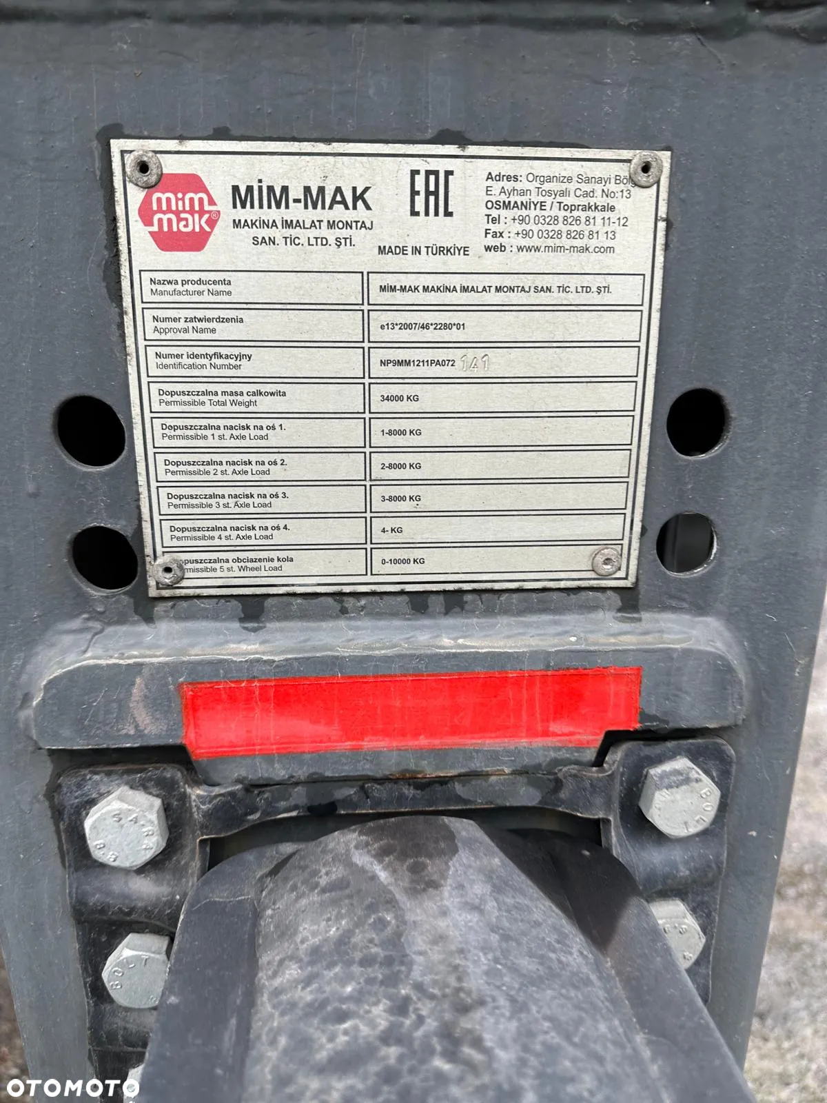 Inny Naczepa do gazu Mimmak MM312 / 2024 / 4 sztuki - 11