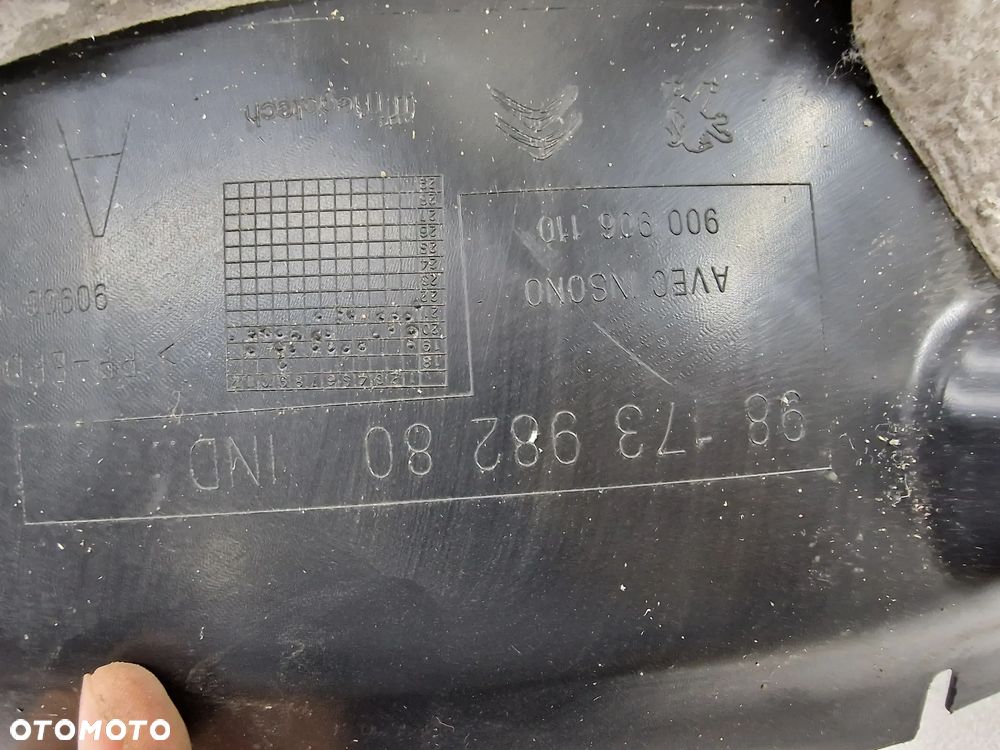 TOYOTA PROACE CITY / CITROEN BERLINGO IV / PEUGEOT PARTNER IV 19- NADKOLE PRAWE TYLNE TYLNIE TYŁ , NR 9817398280 / 9817398080 , NR AUKCJI N593 - 10