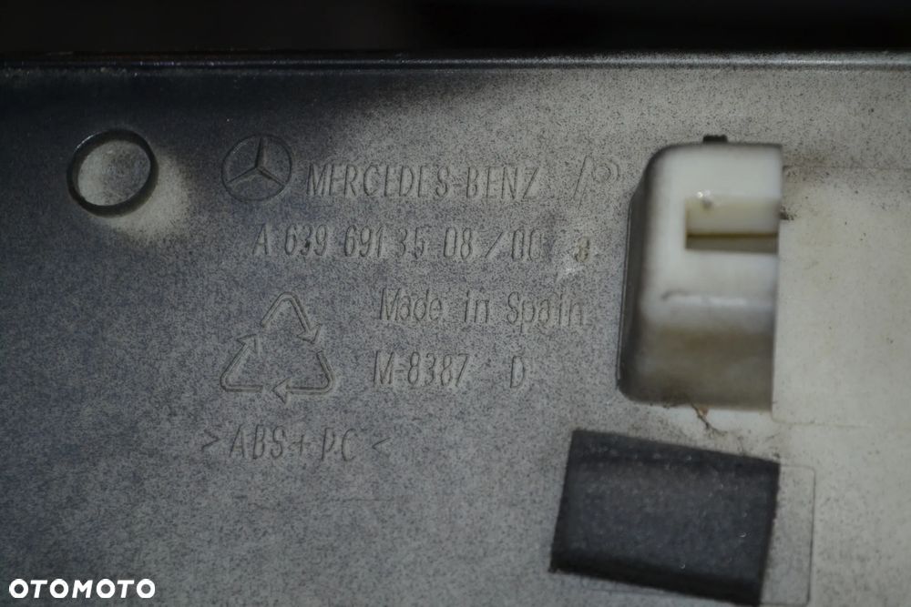 MERCEDES VITO 639 VIANO LONG MASKOWNICA NAKŁADKA LISTWA SZYNY DRZWI PRZESUWNYCH PRAWA 6396913508 ORYGINAŁ - 3