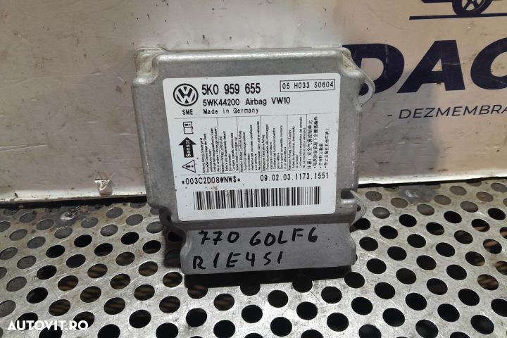 Calculator airbag 5K0959655 5K0959655 Volkswagen VW Golf 6 [2008 - 20 - 1