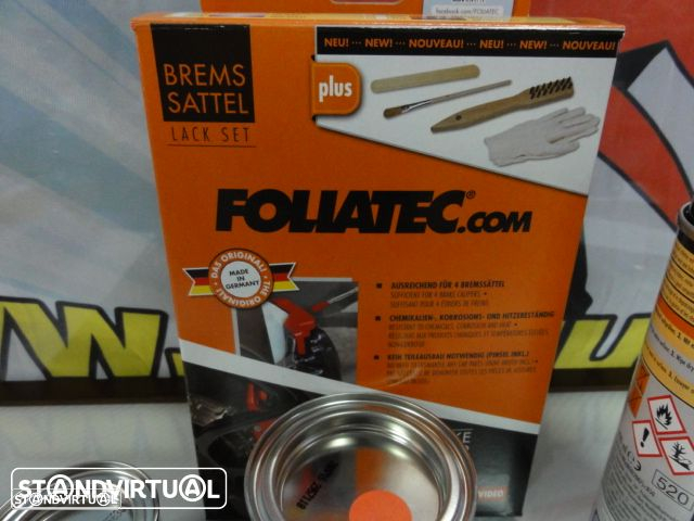 Tinta alta temperatura Foliatec de cor Cobre metálico brilhante (mercedes AMG carbon ceramic) para bombas / pinças travão, kit 3 c - 11