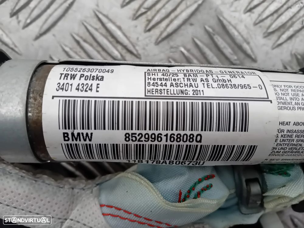 Cortina Cortinas de Airbag BMW Série 1 E82 Coupé 84299616808Q 84299616708M Original - 4