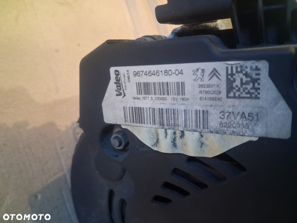 Alternator CITROEN PEUGEOT 1.6 EHDI   9674646180  OE - 3